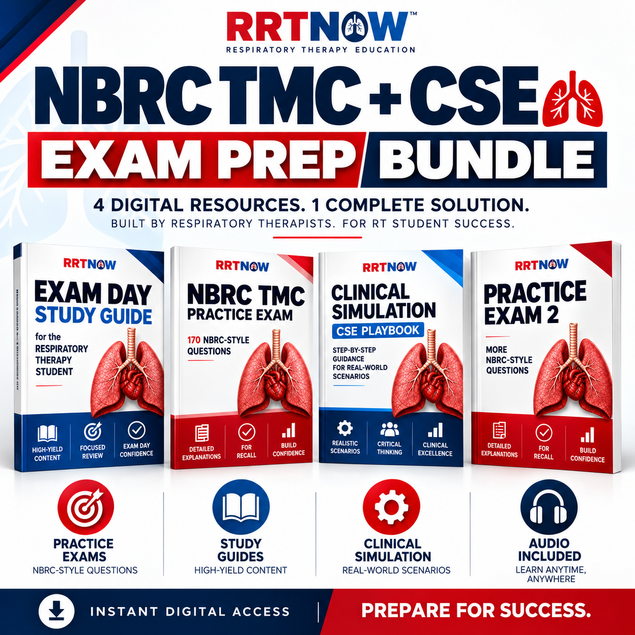 NBRC TMC & CSE Practice Exams | Study Guides | RRTNOW