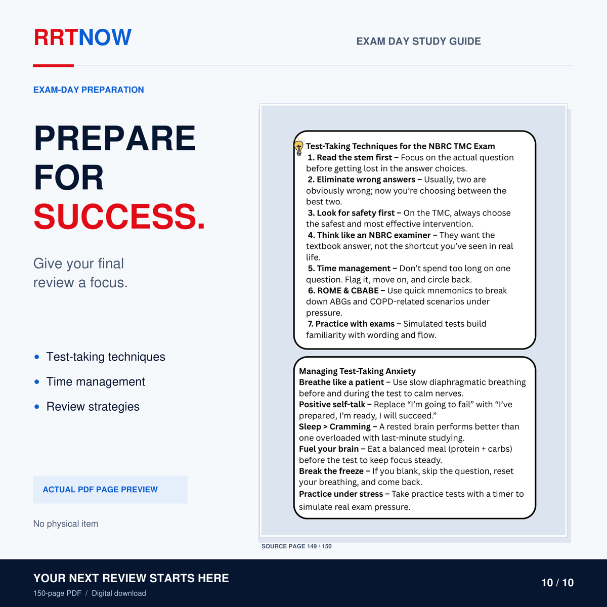 Complete NBRC TMC Exam Prep Bundle + AUDIO | Instant Download - RRTNOW