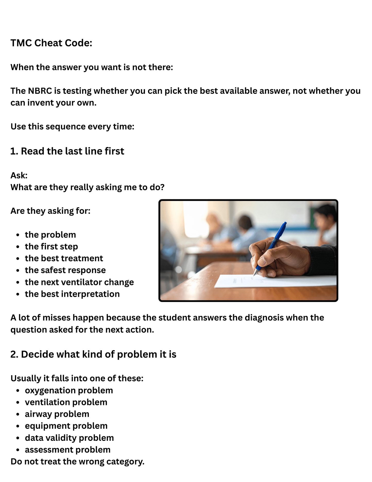 TMC Tips And Hacks For NBRC Test Preparation - RRTNOW