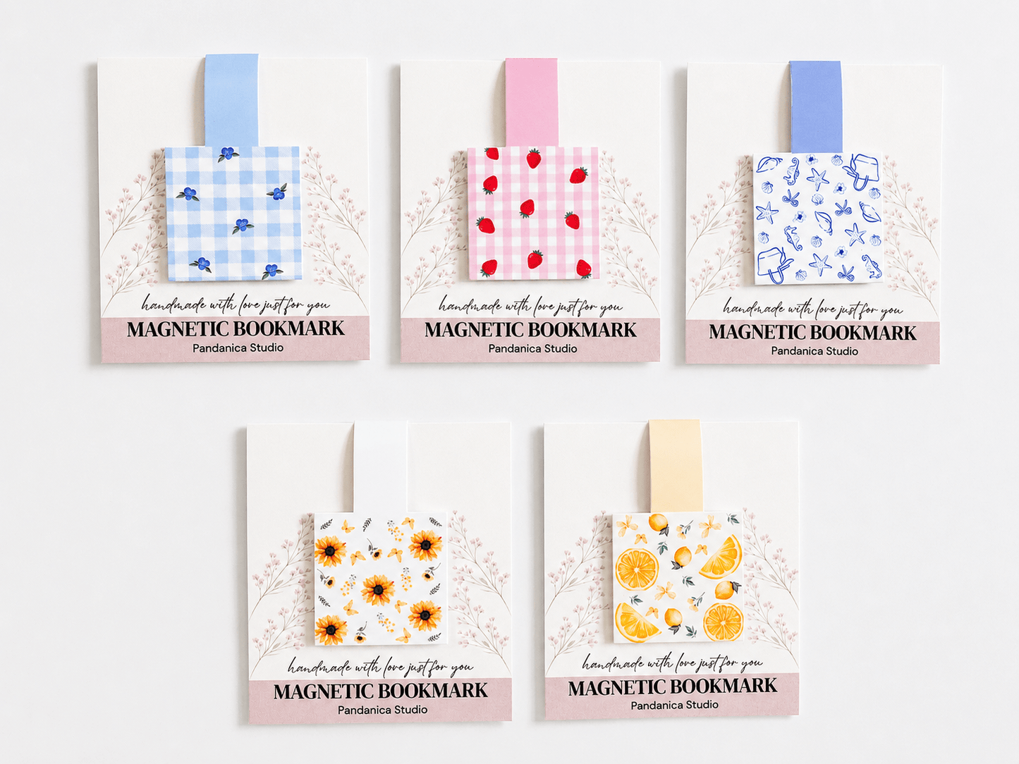 Cute Magnetic Bookmarks Set of 5 | Page Markers for Book Lovers | RRTNOW - RRTNOW