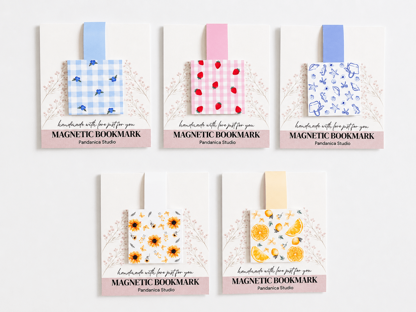 Cute Magnetic Bookmarks Set of 5 | Page Markers for Book Lovers | RRTNOW - RRTNOW