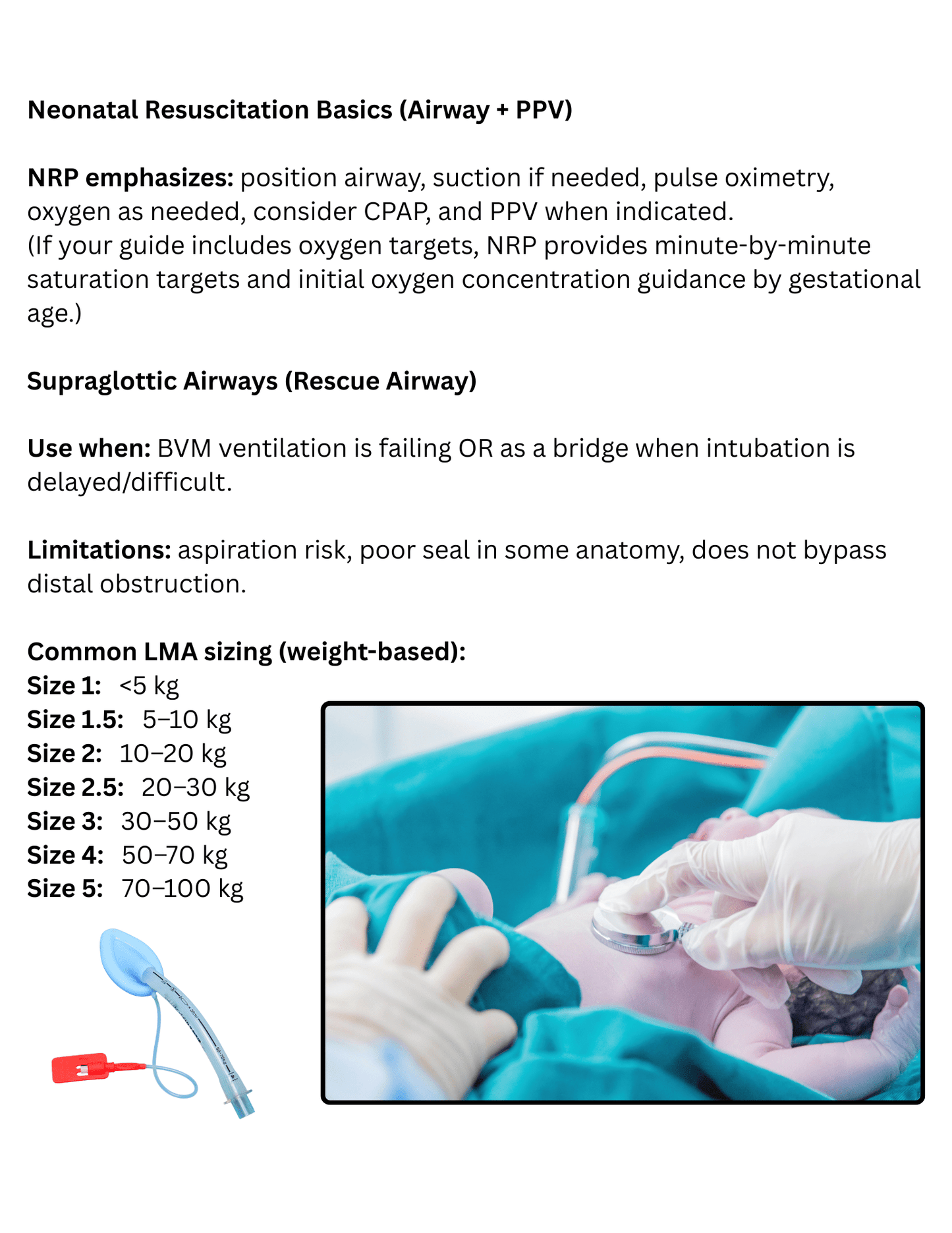 Airway Management Study Guide For RT Students | Adult, Peds & Neonatal - RRTNOW