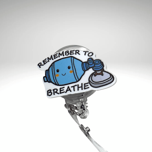 Badge Reel + Free Pen | Respiratory Ambu Bag Design | Badge Buddy - RRTNOW