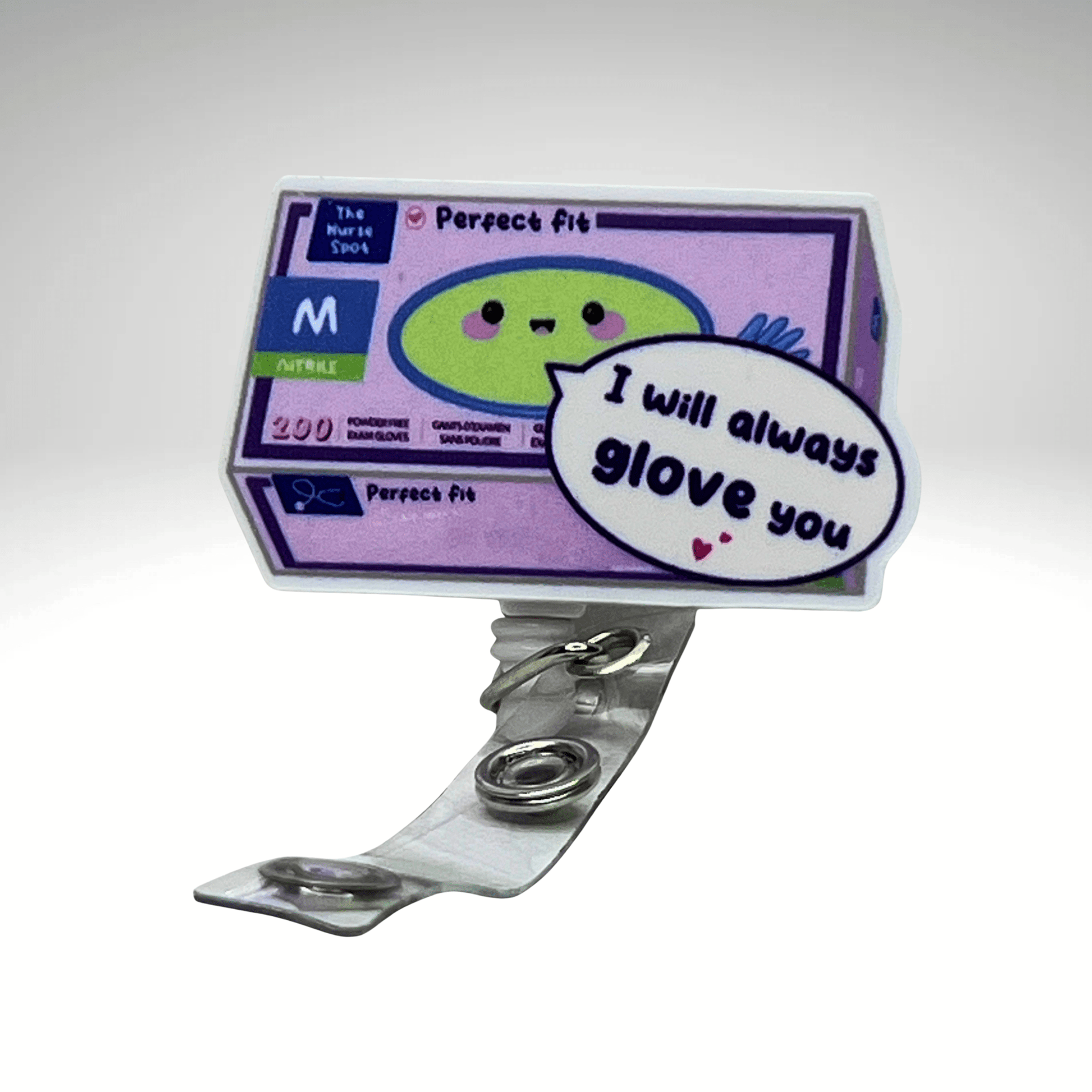 Badge Reel + Free Pen | Latex Glove Box Design | Badge Buddy - RRTNOW