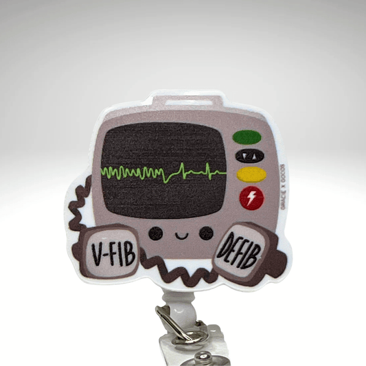 Badge Reel + Free Pen | Cardiac Monitor Design | Badge Buddy - RRTNOW