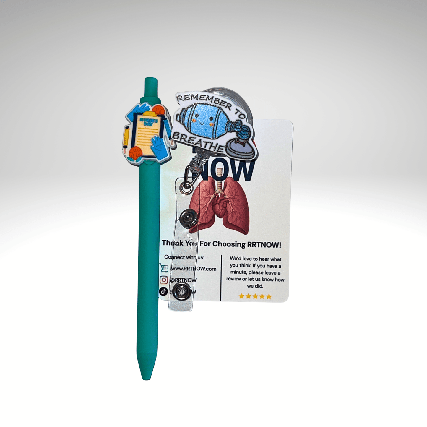 Anime Badge Reel + Free Pen | Male Healthcare Worker | Bandaid Design | Badge Buddy - RRTNOW