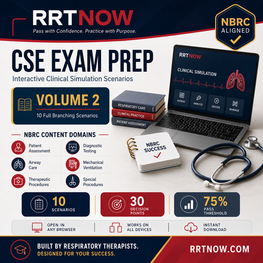 Vol. 2 | NBRC CSE Practice Exam | Live Interactive Exam | 10 Full Branching Scenarios