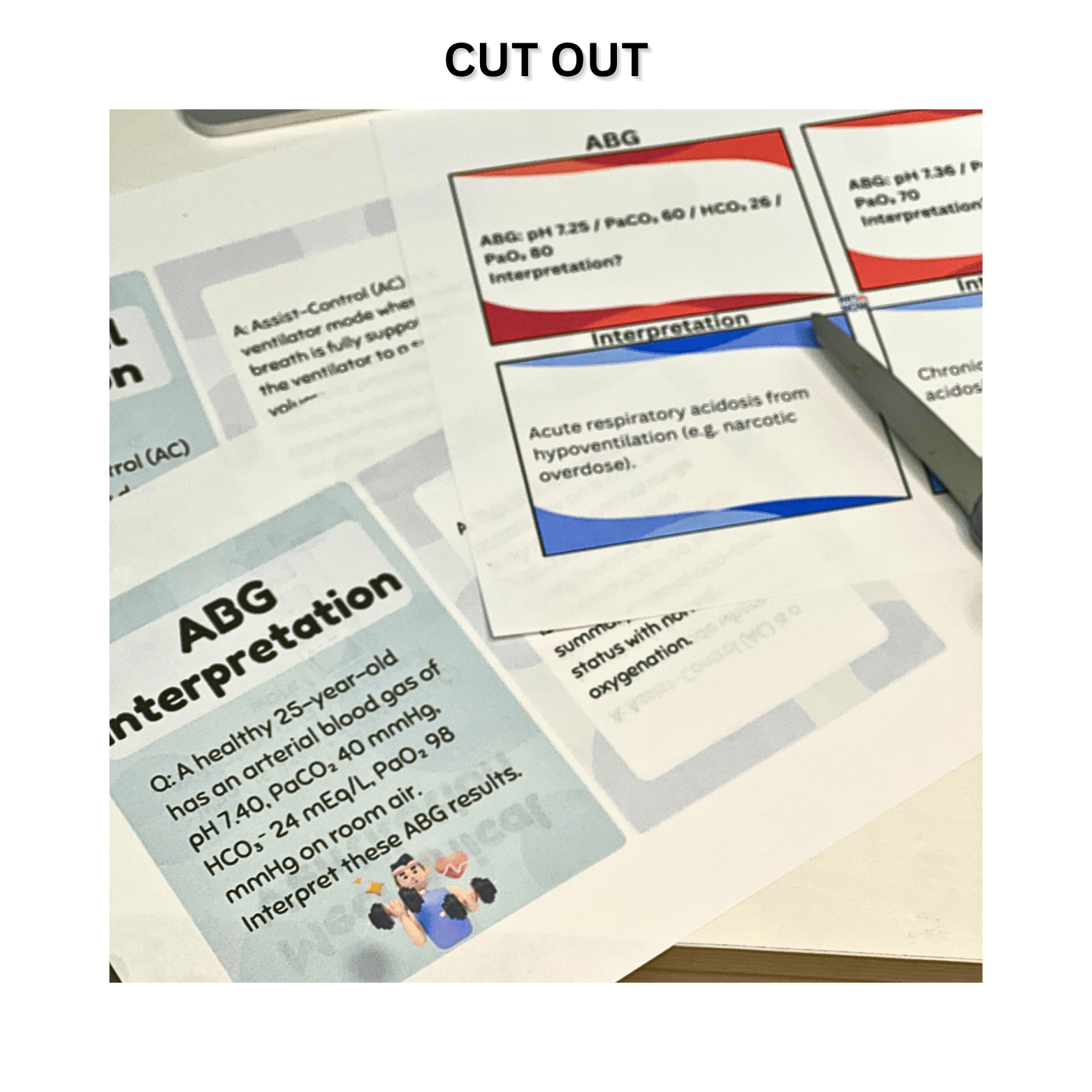 Flash Cards 44ct. | ABG & Mechanical Ventilation | Respiratory Therapy Study Tool | NBRC TMC Exam Prep - RRTNOW