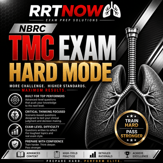 Vol. 4 | 70 Questions | NBRC TMC Practice Exam | Advanced Live Interactive Exam | RRTNOW - RRTNOW