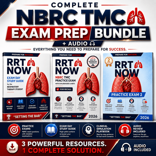 Complete NBRC TMC Exam Prep Bundle + AUDIO | Download & Print - RRTNOW